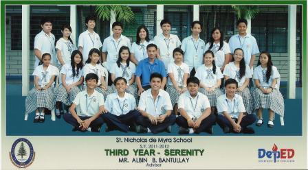 The official class picture of Serenity Section with Sir Albin Bantullay